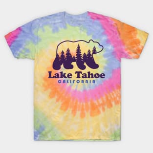 Lake Tahoe Tie Dye Bear California  Hippie CA T-Shirt